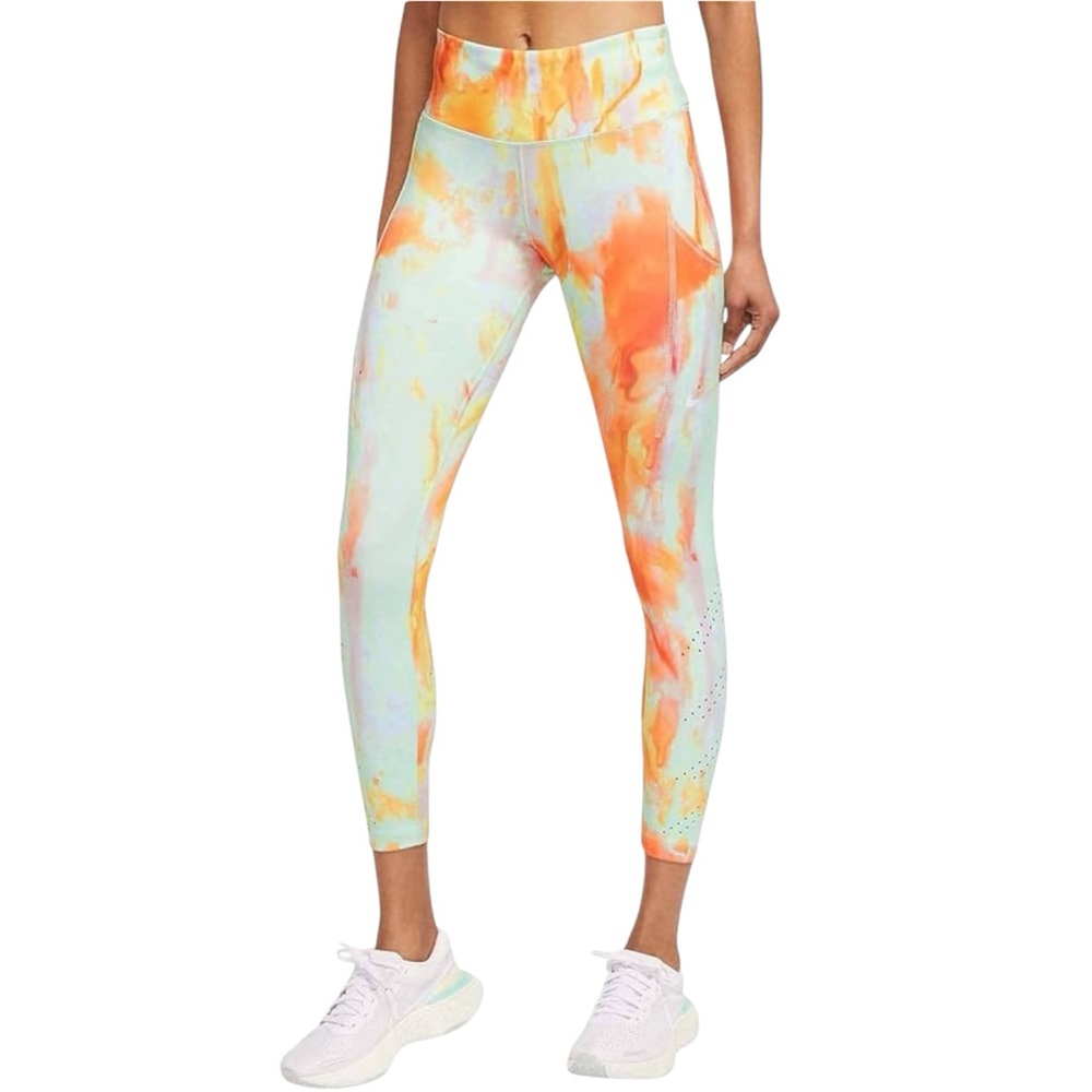 Nike Dri-FITâ Epic Luxe Women's Mid-Rise 7/8 Pocket Running Leggings Sz 2X